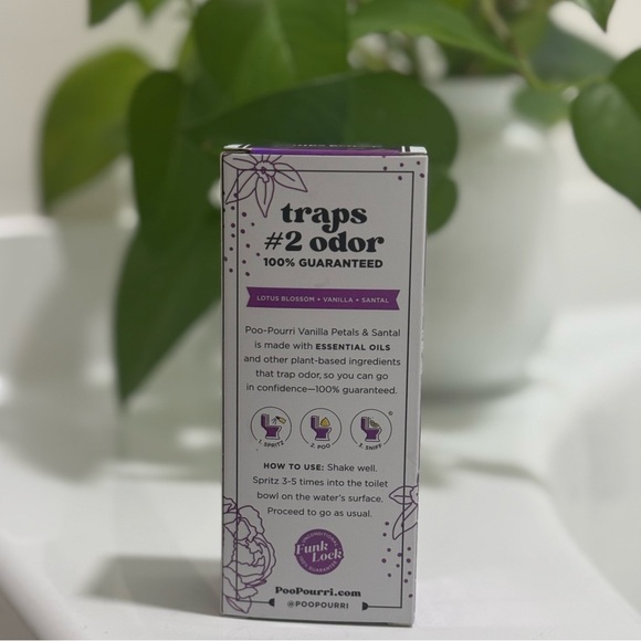 Poo-Pourri Before-You-Go Toilet Spray, Vanilla Petals & Santal, 2 Fl Oz NEW - Picture 8 of 9